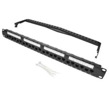 CAT6A 110 Type 24 Port Patch Panel Rackmount UL Listed