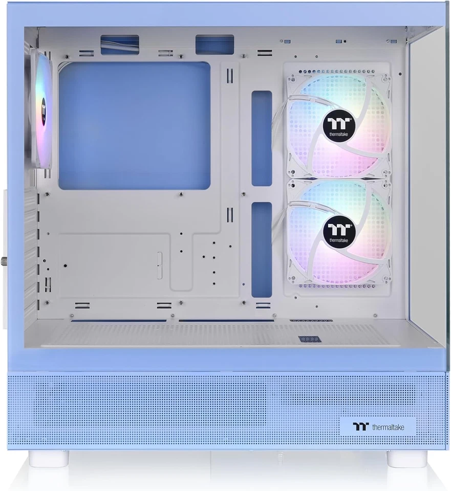 View 270 plus TG ARGB Hydrangea Blue Mid Tower E-ATX Case; 3X120Mm ARGB Fans Inc - Image 3 of 4
