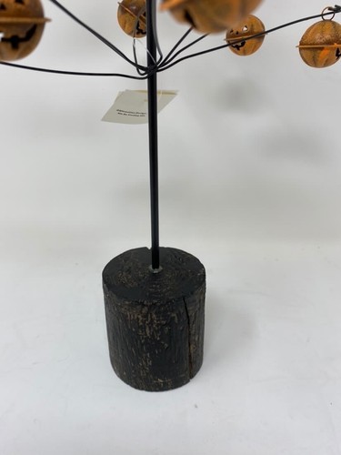 Rustic Jingle Bell Ornament Tabletop Bell Tree with Metal Star or Mischief Witch - Picture 16 of 17