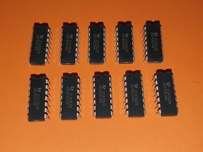 10x 74HC14N HEX INVERTER DIP-14 Texas Instruments