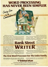 1983 Bank Street Writer Vintage PRINT AD computer word processor family