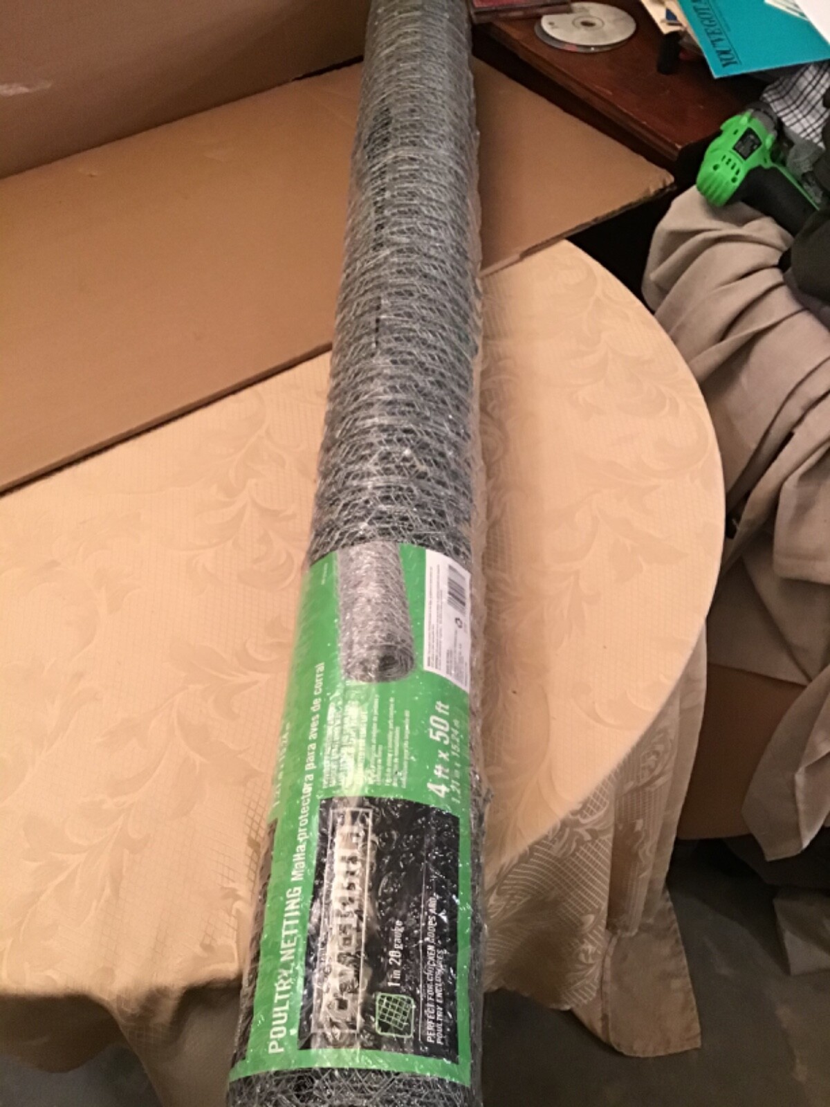 Everbilt Poultry Netting 1 in. x 4 ft. x 50 ft. 20Gauge Galvanized