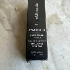 bareminerals Statement Luxe Shine Lipstick - F0.12 oz Full Size SRSLY RED NIB