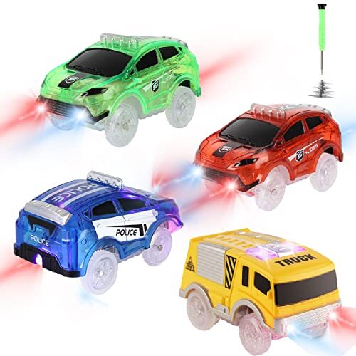 Glow Remote Control Car Track Set Race Track Glow In The Dark Toy