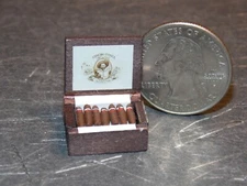 Dollhouse Miniature Smoking Cigar Box 1:12 one inch scale B346 Dollys Gallery