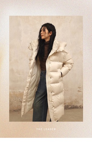 Hooded New White Duck Down Women's Jacket Winter Warm Korean Coats Parka Outwear - Picture 6 of 14