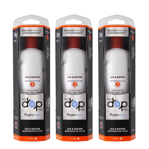 EveryDrop Whirlpool W10413645A EDR2RXD1 FILTER2 Refrigerator Water Filter 3 Pac - Picture 2 of 4
