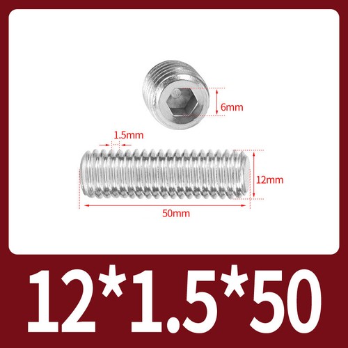 Flat Point Grub Screws Stainless Steel Fine Thread Pitch Allen Set Screw M6-M16 - Picture 68 of 85