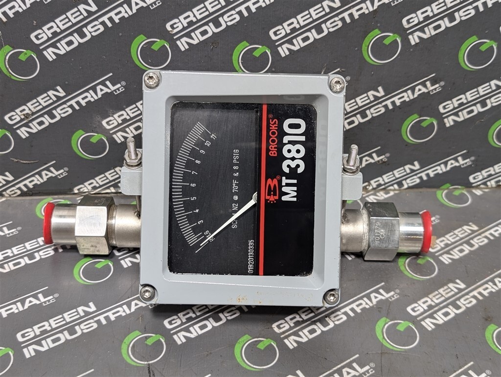 NEW Brooks MT 3810 Armored Metal Tube Flow Meter 3810A12C2RAA1A1