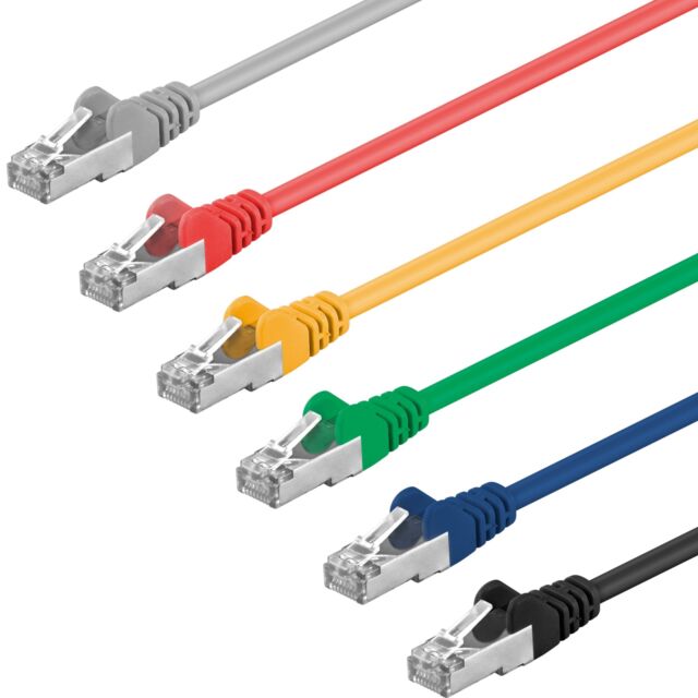 CAT.5e Patchkabel 1 / 10 Pack Netzwerkkabel Kabel DSL LAN Internet 0 25 m - 50 m