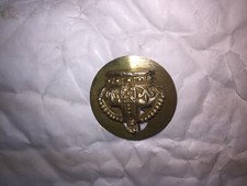 VINTAGE MILITARY CROWN LAPEL BADGE