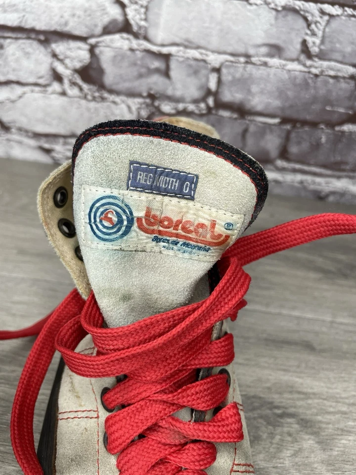 Zapatos de Escalada Boreal De Colección Gris Fuego Alto Tops Rojo Taupe Encaje Mujeres Talla 6M EE. UU./37EU Foto 3 de 4