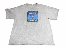 Vintage 2002 Anaheim Angels World Series Champions Locker Room Shirt Lee XL A29