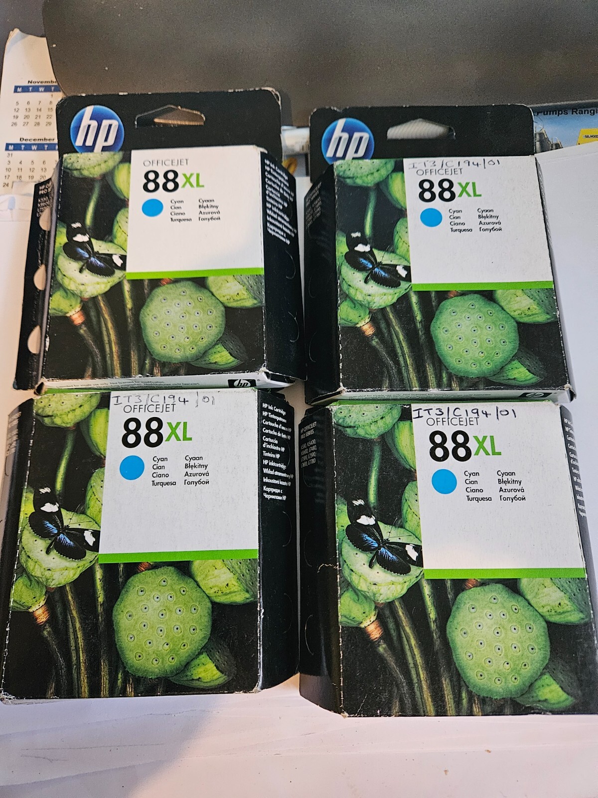 Genuine HP 88XL Cyan Ink Cartridge K5400 K550 K8600  vat inc