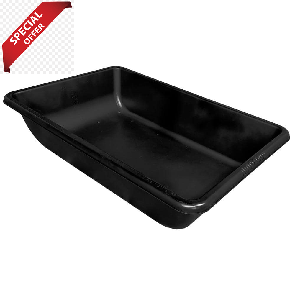 Black Large Concrete Mixing Tub Strong, Flexible, Durable Heavy Duty