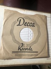10" 78 RPM Record Sleeves Decca Records vintage