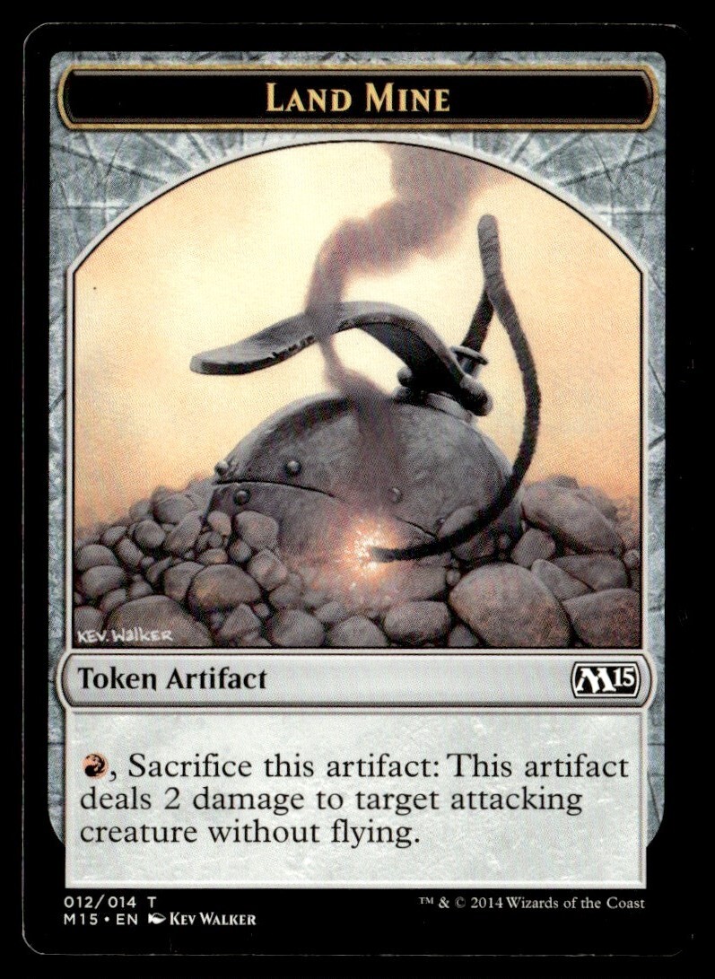 2014 Magic 2015 Common #12 Land Mine Token MTG Card