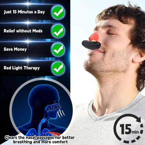 Relief Rotlicht Nasaltherapiegerät Physiotherapie-Nasenberuhigungsgerät Nase D - Bild 4 von 7