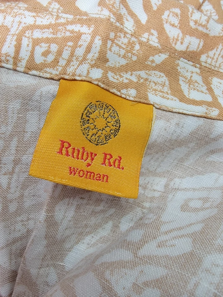 Ruby Rd Womens Jacket Coat Size 1X 2X Brown White - Image 2 of 4