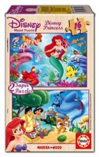 Educa Disney Princess 2 x 16 pieces wood jigsaw puzzle 13290 new sealed