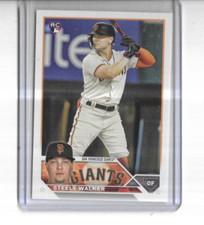 2023 Topps #264 Steele Walker San Francisco Giants Rookie Card