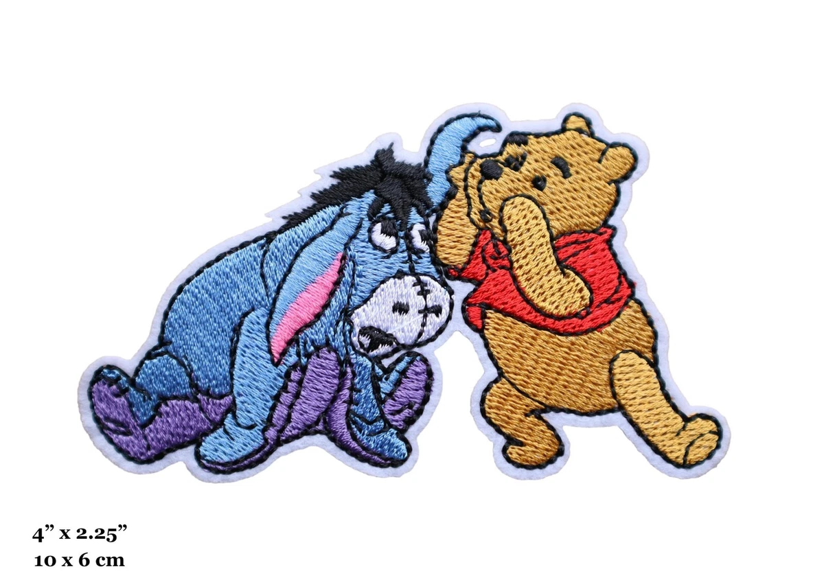 Winnie The Pooh Winnie And Eeyore Cartoon Characters Embroidered Iron On  Patch