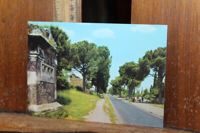 Vintage Postcard Free US Shipping Rome Roma Appia Antica Street