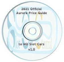 2021 OFFICIAL AURORA PRICE Guide 1.8 issue 1800 HO Slot Cars 100pg PDF Search CD