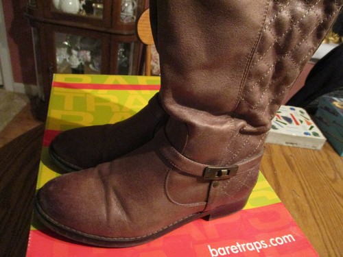 BareTraps - Women's Tall Taupe/Brown Side Zip Boots - Size 8 M - Picture 4 of 12