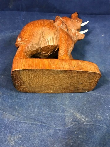 Elephant - Hand Carved Wooden - Picture 6 of 9