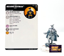 DC Heroclix Bizarro Batman Sketch Variant  062 w/ Card The Joker's Wild Set