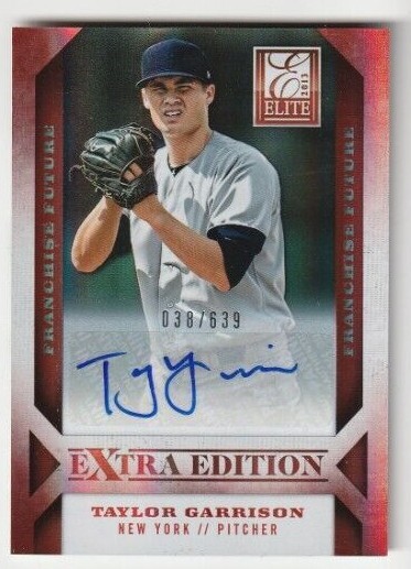 2018 Panini Elite Tanner Dodson Tampa Bay Rays Autograph Auto Card