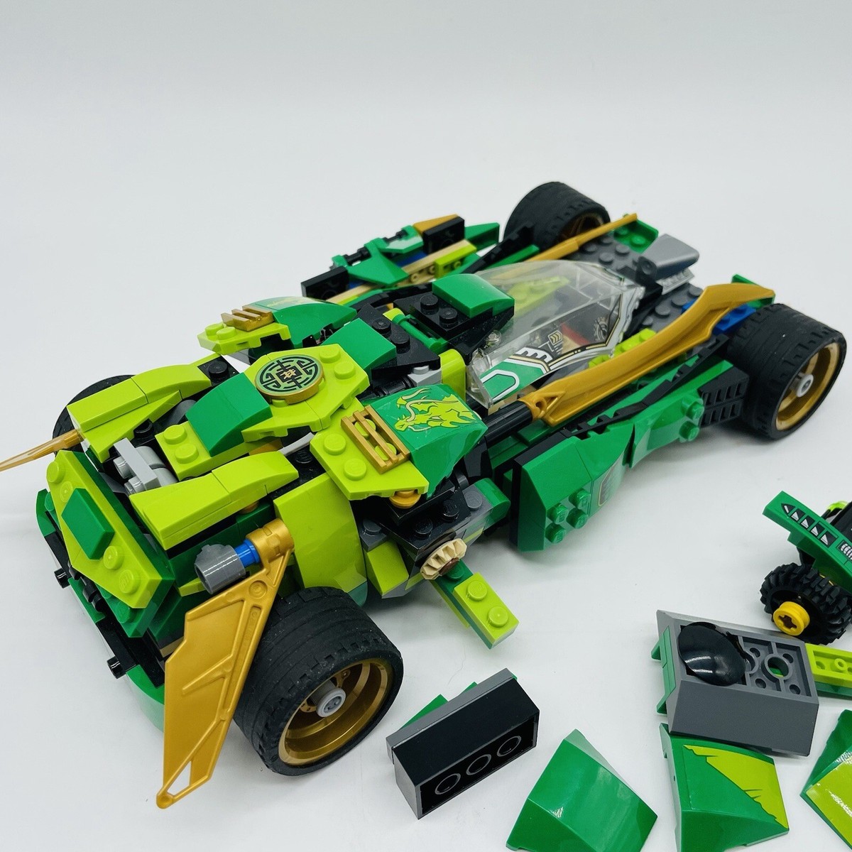 LEGO Ninjago Ninja Nightcrawler 70641 Green Incomplete Vehicle- No
