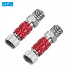 2x Airbrush Quick Release Disconnect Adapter 1/8" For Plug Adpter Fitting Hose