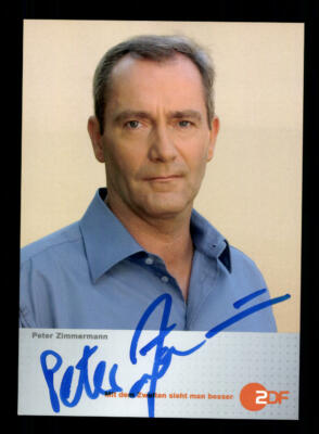 Peter Zimmermann ZDF Autogrammkarte Original Signiert ## BC 148137