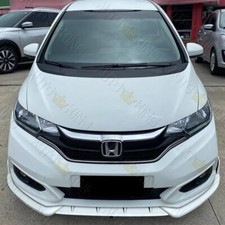 Fit 2018-2021 Honda Fit Painted White 3pcs Front Bumper Body Kit Spoiler Lip