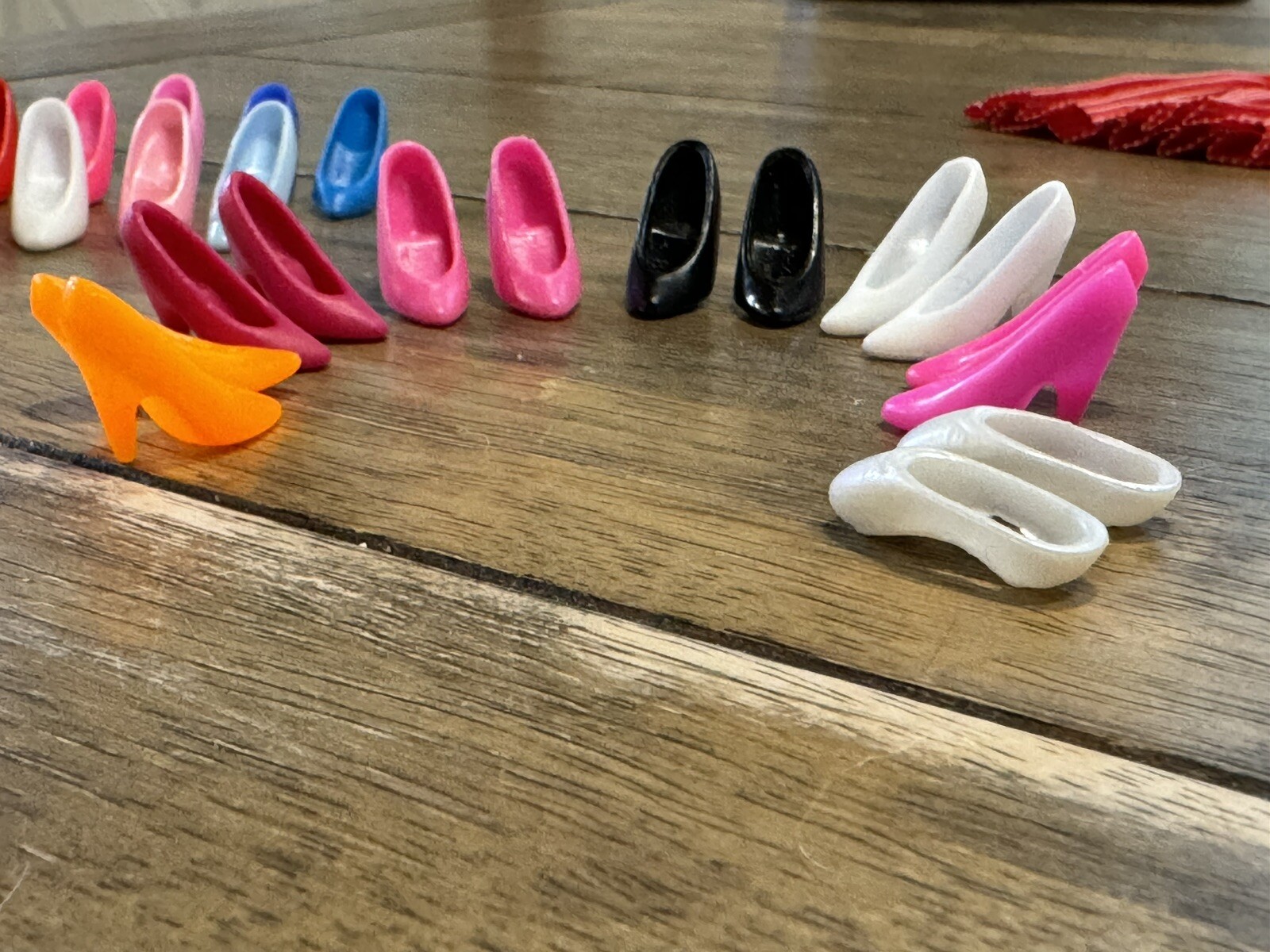 Vintage Barbie Doll Shoes High Heels Pumps Lot 14 Pair + Pink Black Gold Blue eBay