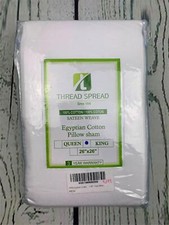 European Square Pillow Shams Set of 2 White 1000 Thread Count Egyptian Cotton