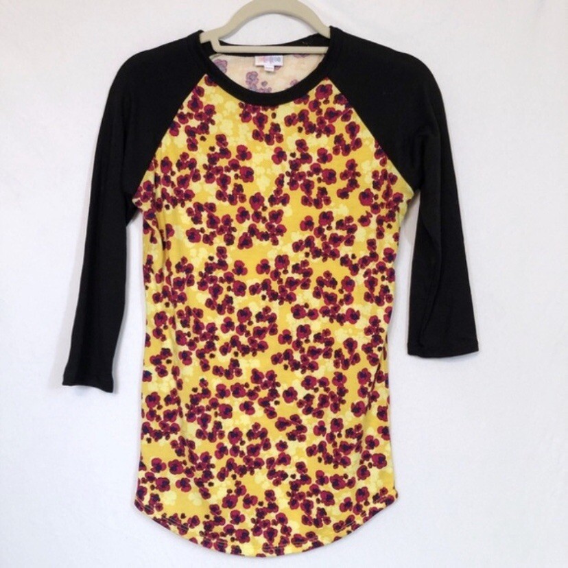 Lularoe Randy Tee Floral Print Size XXS