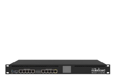 4752224002686 Mikrotik RB3011UIAS-RM wired router Gigabit Ethernet Black MikroTi