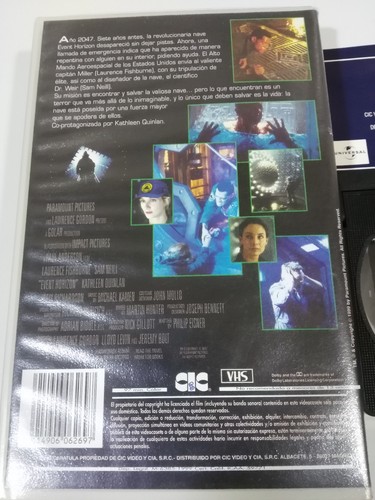 Event Horizon Castellano HORIZONTE FINAL EVENT HORIZON FISHBURNE SAM NEILL - VHS CASTELLANO HORROR SPN & | eBay