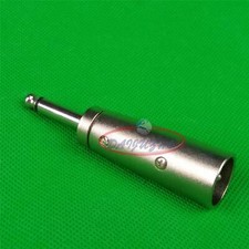 New XLR Male Adapter to 1/4" Single Track TRS Connector