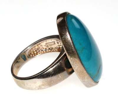 Whitney Kelly WK Solid 925 Sterling Silver Oval Turquoise