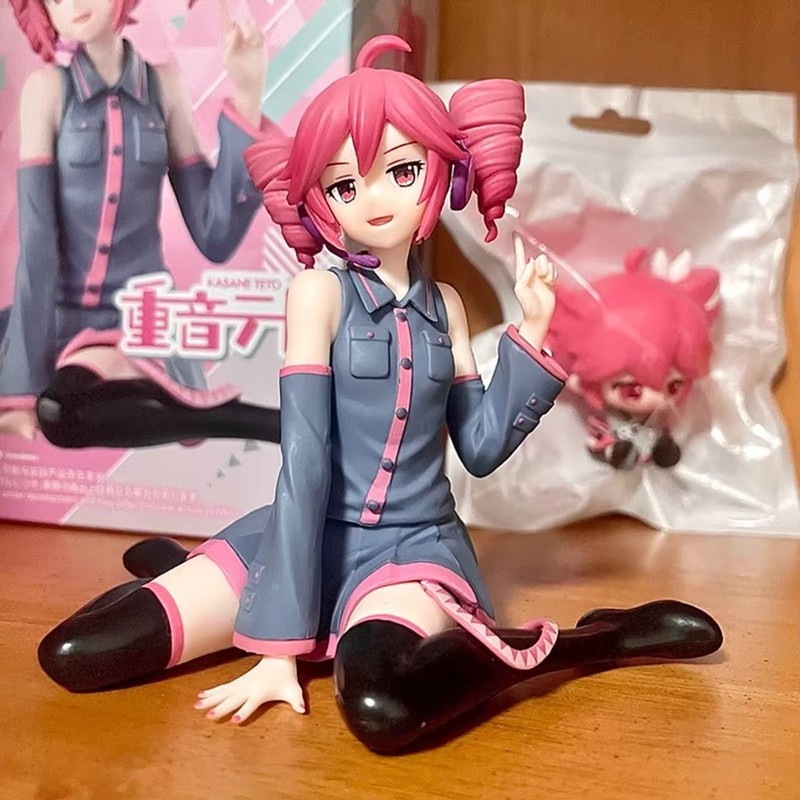 ‌10cm Kasane Teto Action Figure Virtual Singer Chokonose Model Toy Surprise Gift