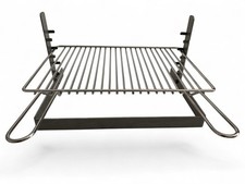 GRIGLIA PER BARBECUE IN ACCIAIO GRATICOLA PESANTE 40x36 cm REGOLABILE IN ALTEZZA