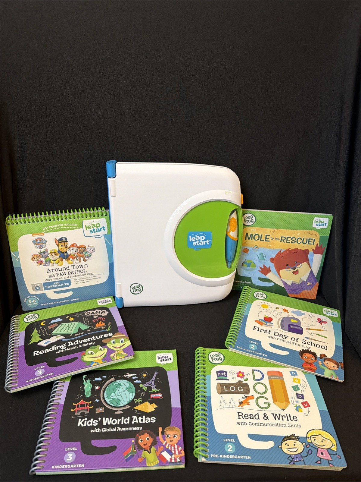 Lot Of LeapFrog LeapStart Interactive Learning System 6 Books Set, Works