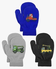 Kids Mittens, 3 Pr