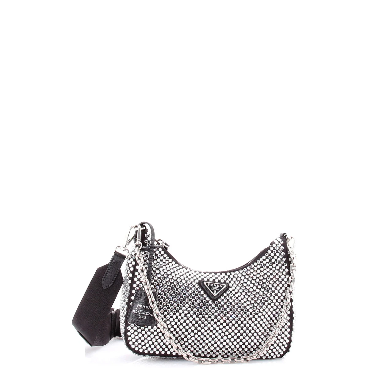 PRADA Satin Exterior Shoulder Bag Bags & Handbags for Women for