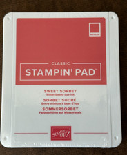 Stampin' up SWEET SORBET Ink Pad - Retired, 22-24 In Colour. Brand New Sealed