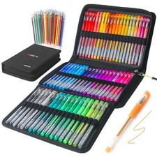Glitter Gel Pens Set 120 Pack ZSCM 60 Colors with 60 Refills Art Supplies Kit